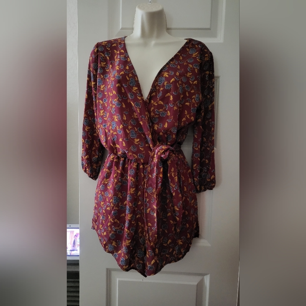 Burgundy Romper